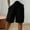 Black, variant on Bermuda Shorts for Women 2025 Summer Cotton Linen Gauze Wide Leg Drawstring Casual Knee Length Bermuda Shorts