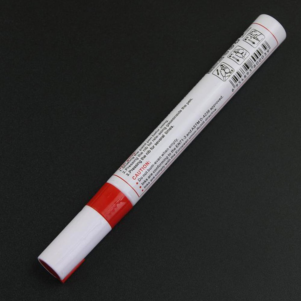 Details about   2x Red Waterproof Oil Based Pen Paint Marker For BMW Tire Wheel Tread Rubber