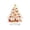 A, variant on Red Apple Christmas Decoration with Clear Acrylic Base, Snowy Village Design, for Living Room Table Display