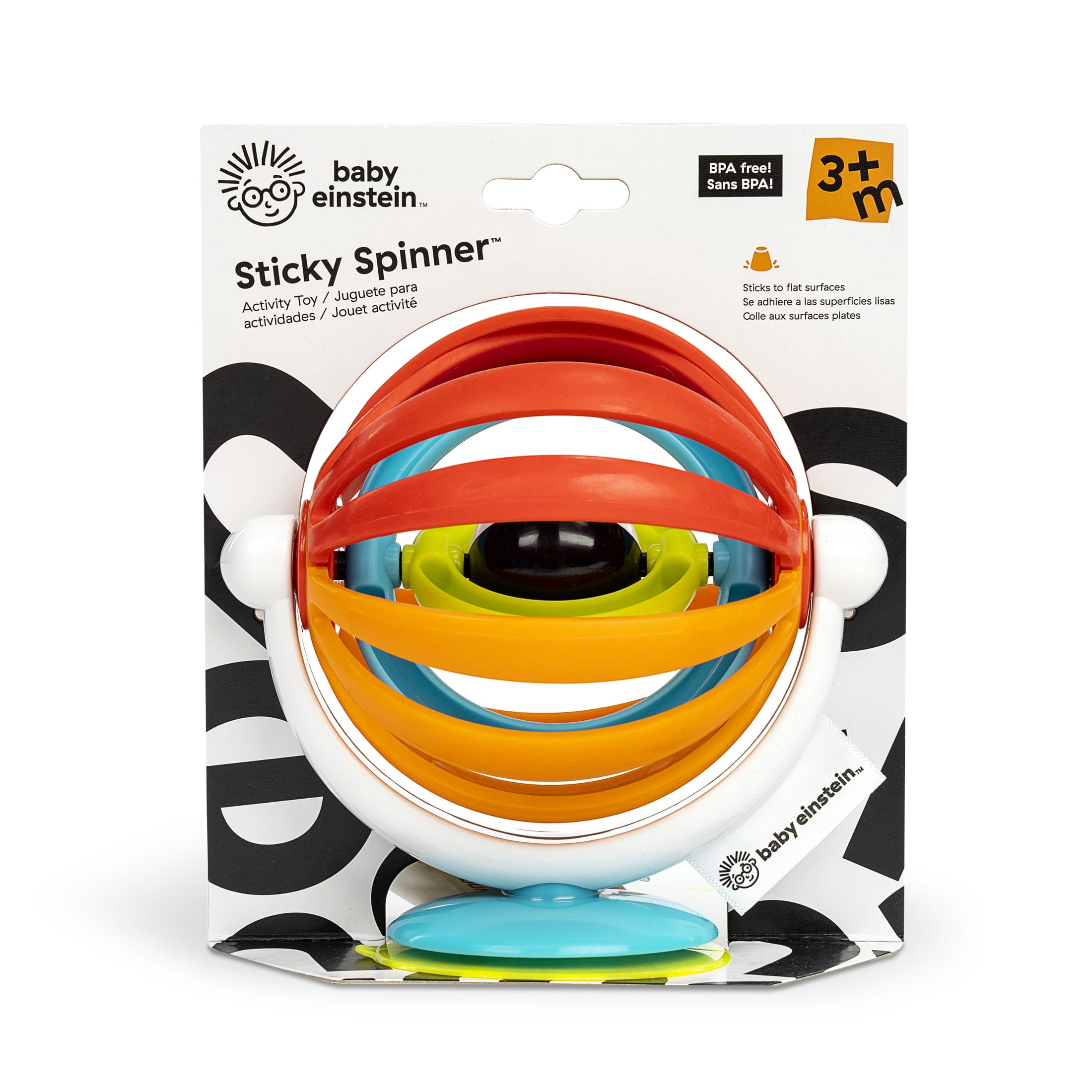 Baby Einstein Sticky Spinner High Chair Activity Toy, For Ages 3 Months +