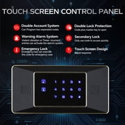 TigerKing Security Home Safe Box, 2.5 Cubic Feet Digital Safe with Keypad and Keys for Home, Heavy Duty Steel with Live Bolts, Black