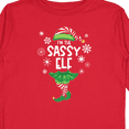 thumbnail image 4 of Inktastic Funny Christmas I'm the Sassy Elf with Shoes and Hat Boys or Girls Long Sleeve Toddler T-Shirt, 4 of 5