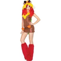 Leg Avenue Women's 2 Piece Emperial Dragon Costume, Red, Small/Medium