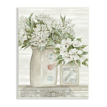 Stupell Industries Cindy Jacobs Framed 14-in H x 11-in W Floral Print