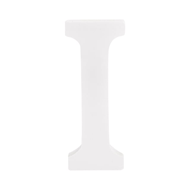 Unique Bargains White Wood Letters 3 Inch, Wood Letters for DIY Party Projects (I)