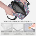 thumbnail image 3 of Naloa happy Skull rose Print Lunch Bag for Women & Men Insulated Lunch Box or Cooler Lunch Tote Bags for Work, Travel, Outdoor, 3 of 5