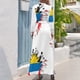 thumbnail image 3 of Vestido largo con estampado de la bandera nacional de Antigua y Barbuda, vestidos de noche de verano 2024 para mujer, 3 of 5