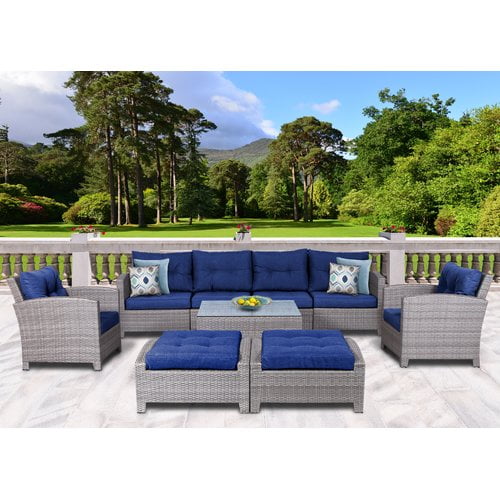 kordell 9 piece rattan