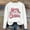 White, variant on asdoklhq Christmas Shirts for Women Christmas Printed Crew Neck Long Sleeve Pullover Hoodie Gray 2X