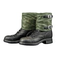 thumbnail image 1 of Botas de combate de vinilo a escala 1/6, modelo de soldado alemán hecho a mano, juguetes masculinos del ejército, 12'' con polainas, 1 of 7