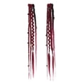 thumbnail image 2 of 16 Inch Boho Braided Hair Clip Extensions, 2 Pack Synthetic Woven Hair Pieces, 2 of 4
