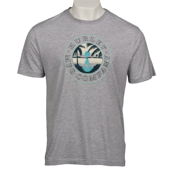 Hurley Men's Short Sleeve T-Shirt (Gray, XX-Large)