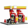 thumbnail image 4 of MOC City Retail Station Gas Station Car Wash Series Building Block Model Convenience Store Bricks Toys for Children DIY Gifts, 4 of 9