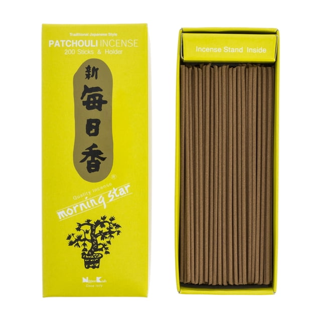 Incienso MORNING STAR Patchouli 200 varillas estilo japonés