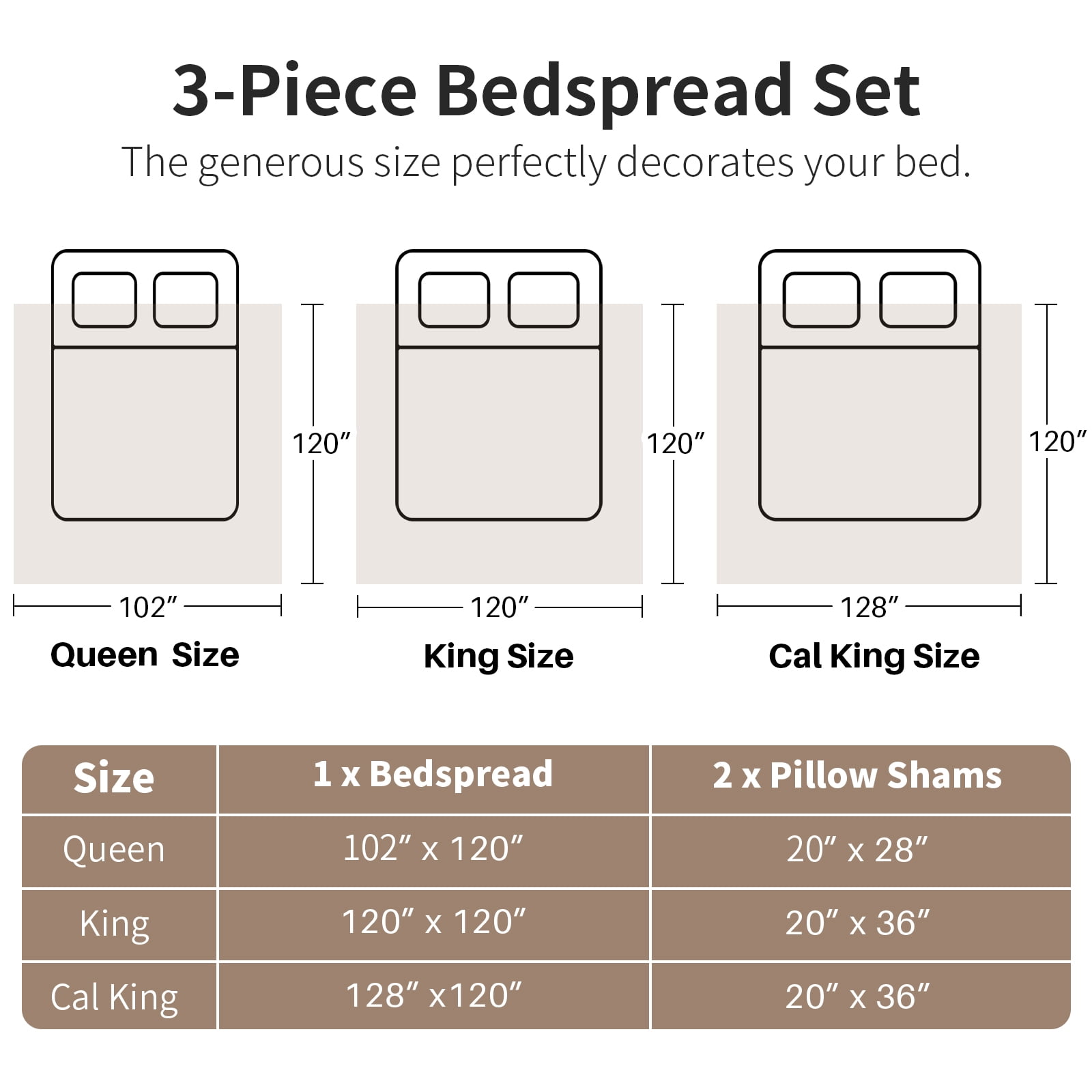 DDUOXIN 128x120 Bedspreads for King Size Bed - 100% Cotton Brown Beige Red Floral Patchwork Plaid Reversible California King Size Bedspread, Lightweight Cal Oversized King Quilts Bedding Set, 3 Piece