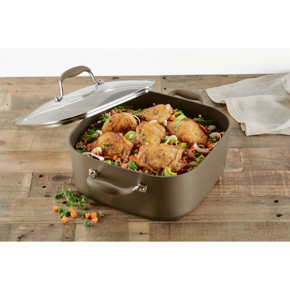 Anolon Advanced HardAnodized 7Quart Covered Square Dutch Oven