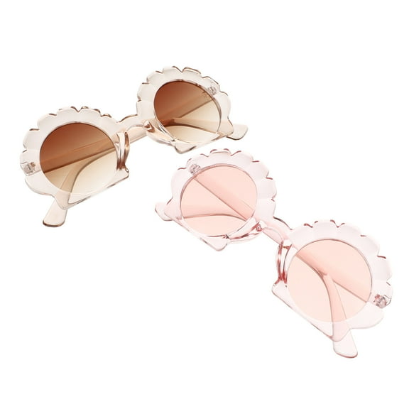 2 Pairs Green Mermaid Sunglasses Shell for Kids Baby Child