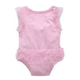 thumbnail image 2 of FNNMNNR Newborn Baby Rompers Sleeve Dress Short Lace Photography Props Letter Infant Jumpsuits, 2 of 7