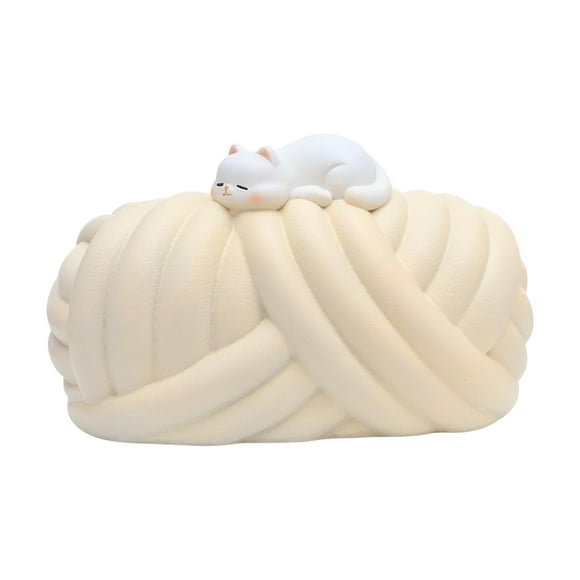 Caja de pañuelos Decoración de la cubierta Caja de papel higiénico Gatos Baño decorativo Hogar Titular de pañuelos faciales para dormitorio,