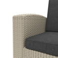 thumbnail image 3 of CorLiving Adelaide 4pc Rust Proof Resin Wicker Chair and Ottoman Patio Set, 3 of 6