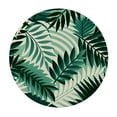 thumbnail image 4 of PIKWEEK Round Tablecloth, Watercolor Tropical Palm Leaves Print, Lime Green, Great for Home Kitchen/Parties/Holiday Dinner Plant, Decorative Printed White, 4 of 8