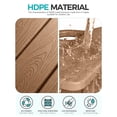 thumbnail image 5 of Cobiod Folding Adirondack Patio Chairs Set of 4 With Cup Holder, HDPE All-Weather Lounge Chairs for Backyard & Poolside, Teak, 5 of 8