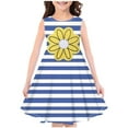 thumbnail image 2 of LOVZFMLL Robe d'Été Sans Manches à Col Rond Imprimée pour Filles, 2 of 3