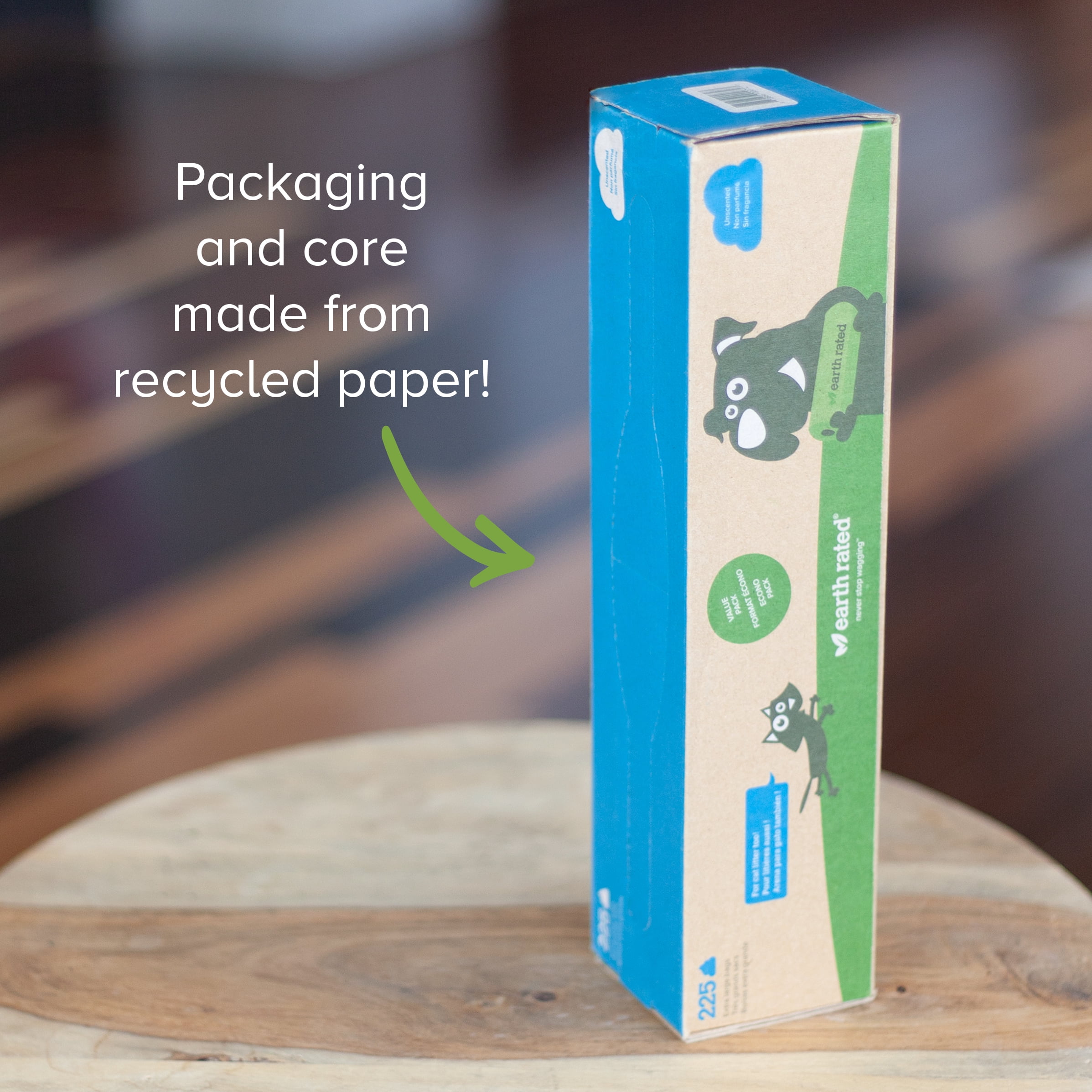 Earth Rated Extra Large Dog Poop Bags, Single Roll For That Something Extra, Unscented, 225 Count