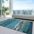 thumbnail image 6 of Addison Rugs Chantille Indoor/Outdoor Transitional Modern Teal Washable Rectangle Rug, 10' x 14', 6 of 6