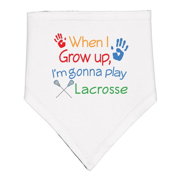 Inktastic Lacrosse Baby Baby Bandana Bib