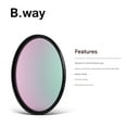 thumbnail image 4 of B.way Camera Lens UV Filters, L41 SLR UV Lens Protective Lens Anti-Infrared Anti-Ultraviolet IR Cut Multi-Layer Coating Filter, Camera Lens Protector, Camera Accessories Caliber 62mm, 4 of 9