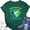 Green, variant on QHWAUAKFBN T Shirts For Women Trendy Graphic Earth Day Shirt Daily Earth Day Shirt Natural Graphic Short Sleeved Tshirts Top