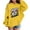 Yellow, variant on WOYY Toddler Girls Graphic Hoodie Fashion Active Hooded Sweatshirt Pullover, Sizes 2-3T