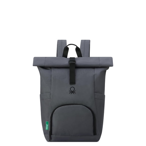 United Colors of Benetton Be Rolltop Laptop Backpack, Anthracite