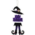 thumbnail image 1 of IBaodan Witch Ghost Door Sign Halloween Spooky Pendant Pumpkin Skeleton Decoration Props Housewarming Gift, 1 of 6