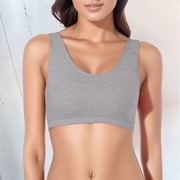 Womens Sports Bra Gym Bra Womens Tank Style Cotton Sports Bras Low Impact Sports Bras