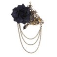 thumbnail image 2 of 1pc Retro Cross Brooch Rose Skeleton Hairpin Dazzling Creative Jewelry for Women (Black), 2 of 4
