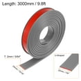 thumbnail image 2 of Uxcell 22mm x 3000mm Flexible TPE Self Adhesive U-Shape Veneer Edging Edge Banding Gray, 2 of 6