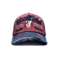 thumbnail image 2 of Black Rebel Gorra Knite estilo vintage desgastado para hombre estampada, 2 of 5
