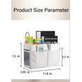 thumbnail image 2 of Caddy de Chevet Panier de Rangement Suspendu Multi-Fonction pour Lits Superposés et Hospitaliers Dortoirs Rails de Lit, Peut Contenir Lunettes Livres Téléphones Portables Clés, 2 of 7