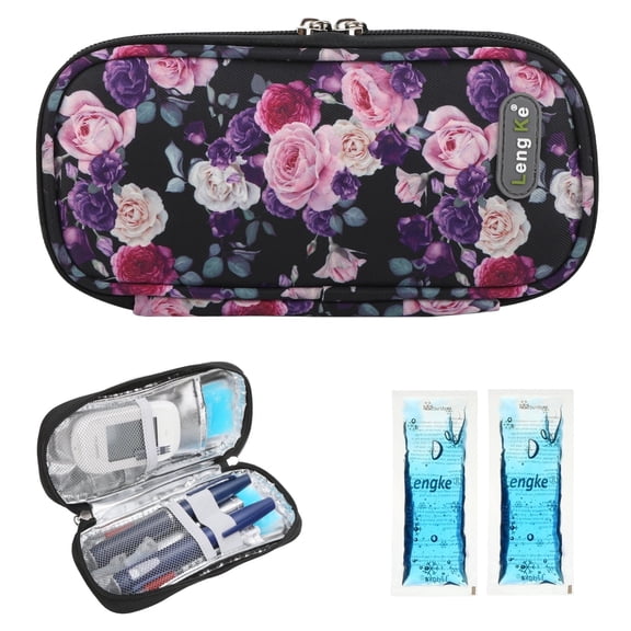 YOUSHARES Insulin Cooler Travel Case, Diabetic Travel Case TSA Approved with 2 Ice Packs for GLP-1, for Insulin Pens and Insulin Vials for Daily & Travel