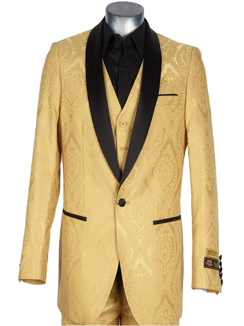 green emerald velvet dress Men's Sequin Six-pointed Star Golden Luxury Tuxedo main image 0