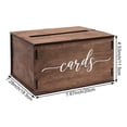 thumbnail image 6 of Wiywef Wooden Card Box Wedding Card Box for Reception Vintage Card Holder Box Envelope Holder Box Letter Storage Desktop Decoration, 6 of 7