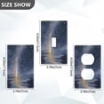 thumbnail image 2 of Light Switch Cover Switch Plate Outlet Cover Plug Cover for Electrical Toggle Switch Sky Full Of Shooting Stars, 2 of 6