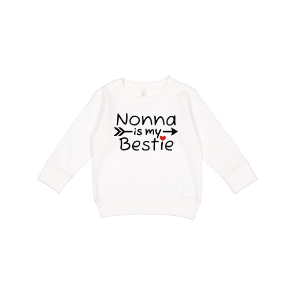 Inktastic Nonna is My Bestie Toddler Sweatshirt