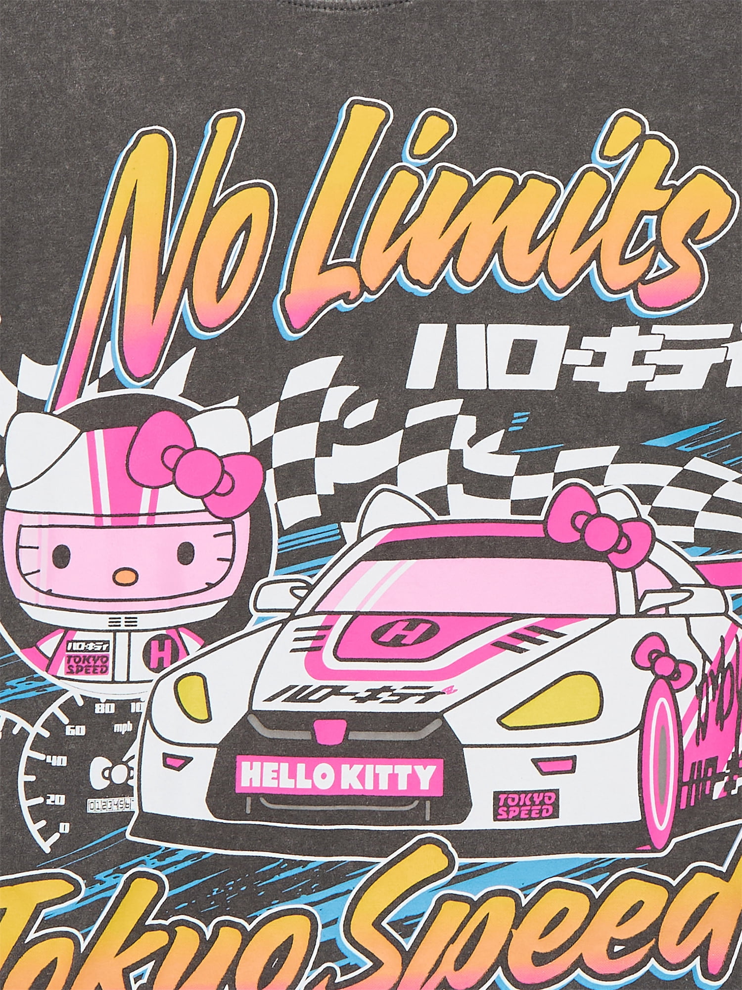 Hello Kitty, Boys' Mineral Wash Graphic T-Shirt, Tokyo Speed, Sizes 4-18