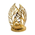 thumbnail image 2 of CUTICATE Leaf Candle Holder Candlestick Holder Valentines Day Decor Aesthetics Decorative Candle Stand for Bar Wedding Home Decoration gold, 2 of 8