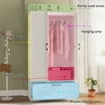 thumbnail image 6 of RichYa 71"H Armoire Wardrobe Closet with Drawer,Clothes Storage Cabinet with Hanging Rod,Large Wardrobe Closet with Shelves & 3 Doors for Bedroom, 6 of 8