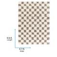 thumbnail image 4 of Livabliss Area Rugs for Living Room, 7x9 Urban Shag Modern Brown Rug, Bedroom Dining Room Home Decor Stain Resistant Carpet (6'7" x 9'6"), 4 of 5