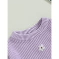 thumbnail image 5 of Bagilaanoe Newborn Baby Girl Knitted Sweater Long Sleeve Flower Pullover 3M 6M 9M 12M 18M 24M Infant Warm Jumpers Tops Fall Loose Knitwear, 5 of 8